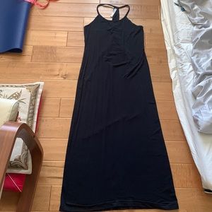 Fabletics Maxi Dress Black Size S EUC (Hemmed to 47”)